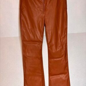 The Limited brown leather pants Size 14